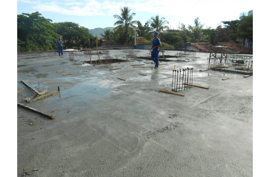 LAJE CONCRETADA DO TETO DO 1ºPAV. TIPO