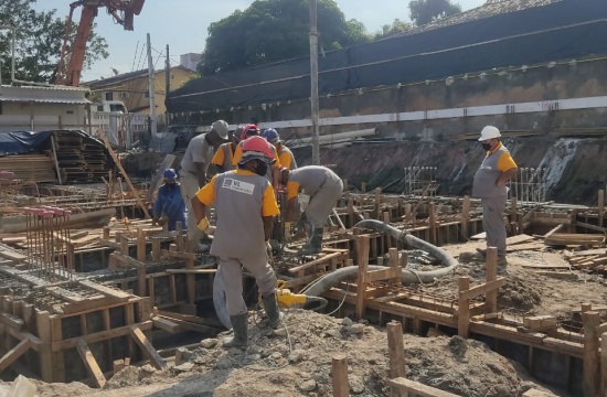 Concretagem da fundação