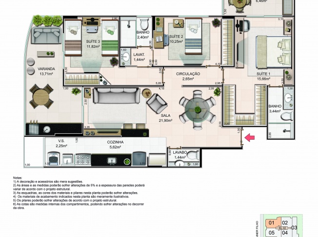 Apartamento - Tipo 01