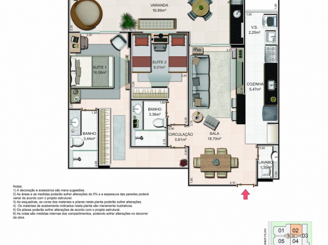 Apartamento - Tipo 02