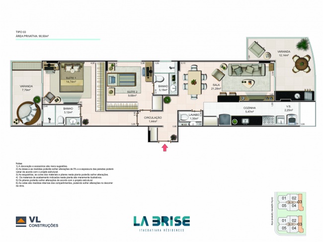 Apartamento - Tipo 03