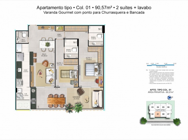 APARTAMENTO - TIPO 01