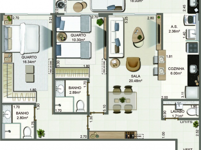 Apartamento - Tipo 04